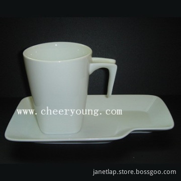 Ceramic Cup and Saucer (CY-P518)